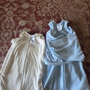 HALO Baby Sleep Sacks in Cream and Blue